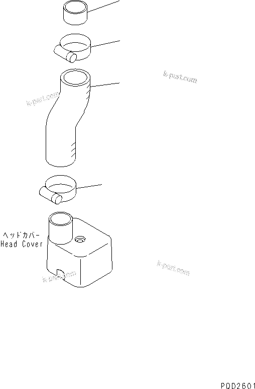 Komatsu parts book diagram for S6D102E-1F-US S/N 26200929-UP: OIL FILLER(#26206346-26231951)