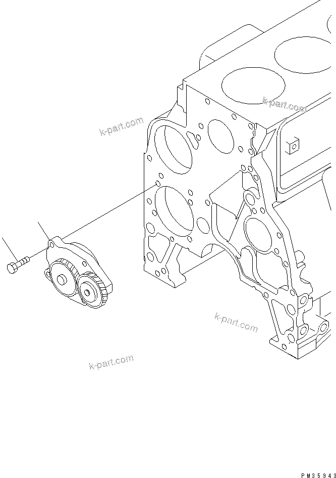 Komatsu parts book diagram for S6D102E-1FL-S2 S/N 26200929-UP: OIL PUMP(#26200939-26273427)