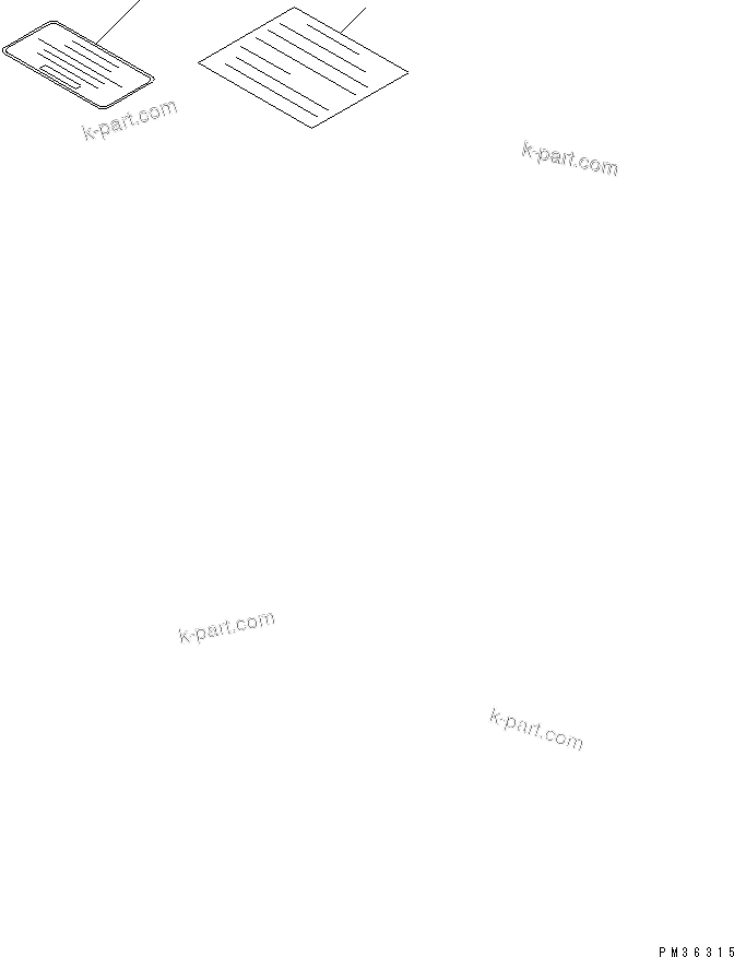 Komatsu parts book diagram for S6D102E-1FL-S2 S/N 26200929-UP: CAUTION PLATE (ENGLISH)(#26224793-26257405)