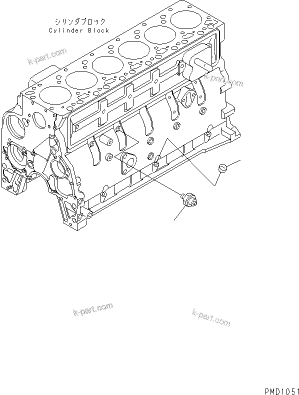 Komatsu parts book diagram for S6D102E-1E S/N 26200929-UP: OIL PRESSURE SWITCH(#26200929-26200938)