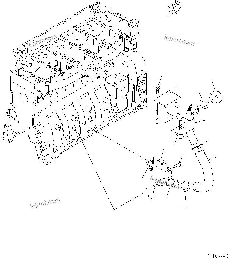 Komatsu parts book diagram for S6D102E-1F-S2 S/N 26200929-UP: OIL FILLER(#26231952-)