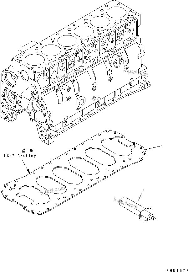 Komatsu parts book diagram for S6D102E-1F-S2 S/N 26200929-UP: UNDER PLATE