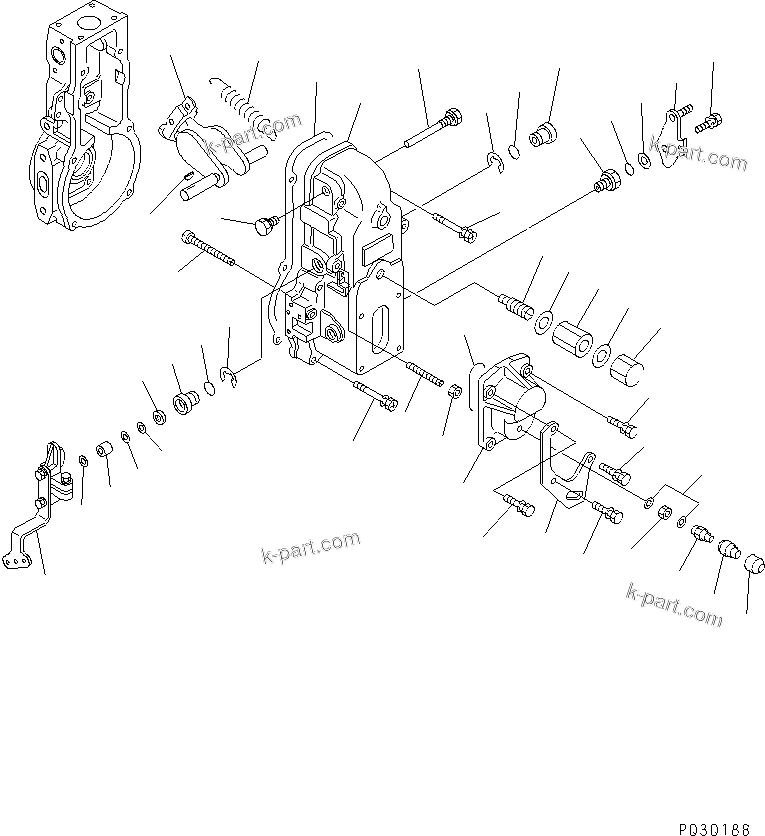 Komatsu parts book diagram for S6D102E-1F-S2 S/N 26200929-UP: FUEL INJECTION PUMP (GOVERNOR) (2/2) (FOR REGULATION OF EPA) (INNER PARTS)(#26236989-)