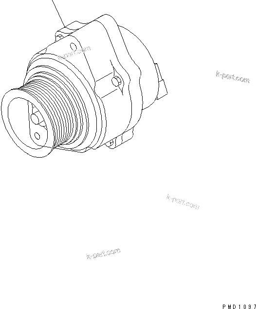 Komatsu parts book diagram for S6D102E-1F-S2 S/N 26200929-UP: ALTERNATOR (35A)