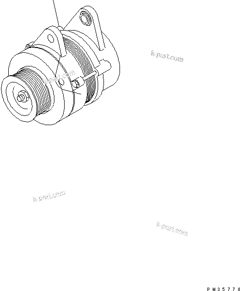 Komatsu parts book diagram for S6D102E-1T S/N 26200929-UP: ALTERNATOR (50A)(#26200929-26239267)