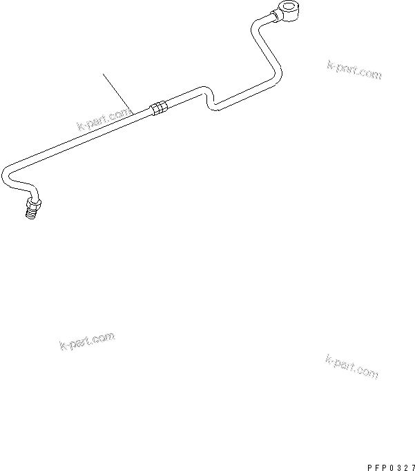 Komatsu parts book diagram for S6D102E-1AA S/N 21180000-UP: FUEL SUPPLY PIPE