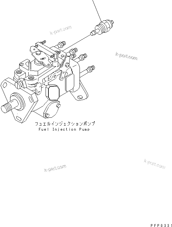 Komatsu parts book diagram for S6D102E-1AA S/N 21180000-UP: SOLENOID