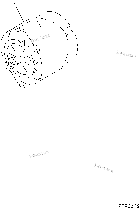 Komatsu parts book diagram for S6D102E-1AA S/N 21180000-UP: ALTERNATOR (55A)(#21180000-21210556)