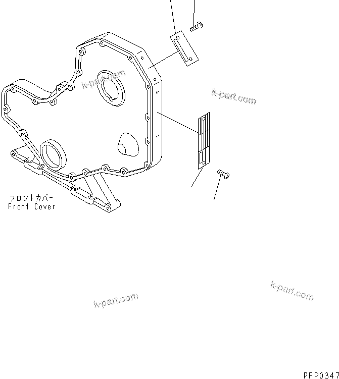 Komatsu parts book diagram for S6D102E-1AA S/N 21180000-UP: NAME PLATE