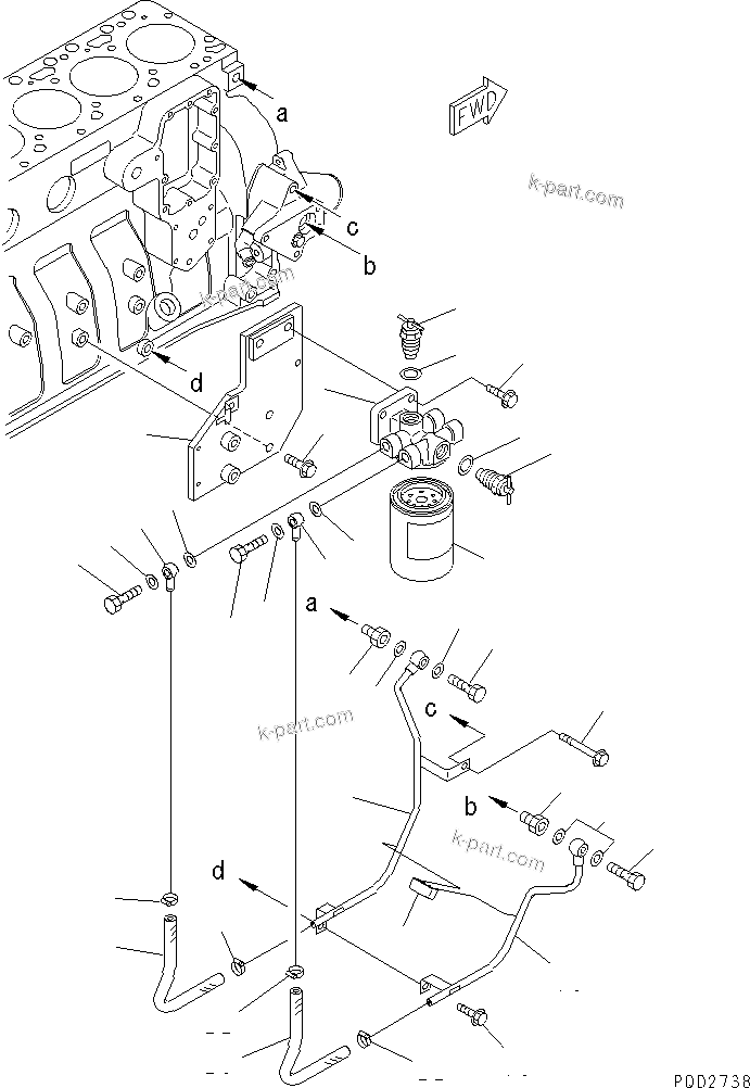 Komatsu parts book diagram for S6D102E-1W-D S/N 26200929-UP: CORROSION RESISTOR(#26222494-)