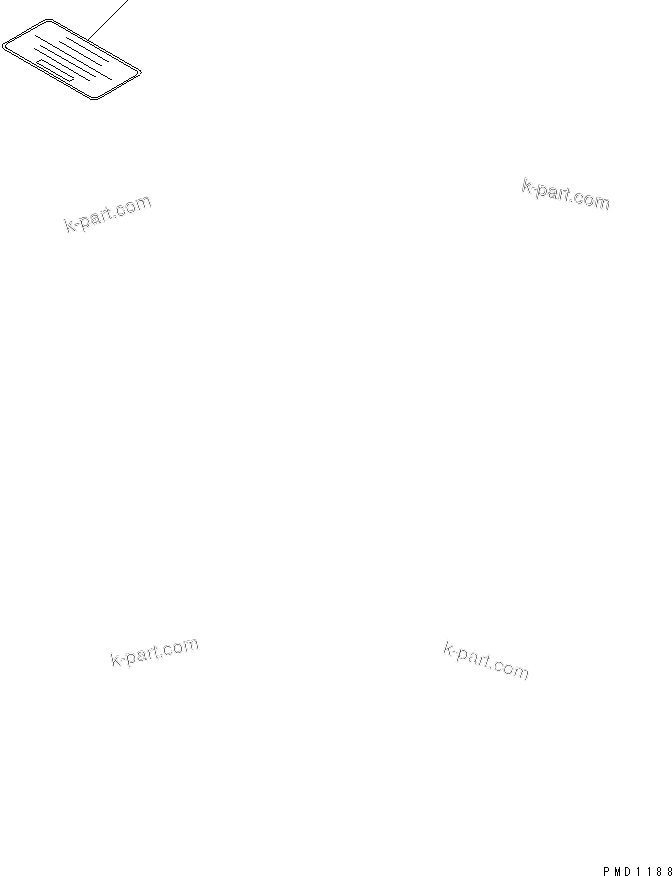 Komatsu parts book diagram for S6D102E-1W-D S/N 26200929-UP: CAUTION PLATE(#26216483-)