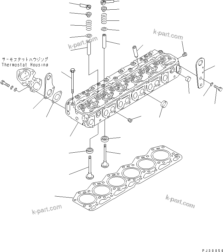 Komatsu parts book diagram for S6D105-1EE S/N 76583-UP: 