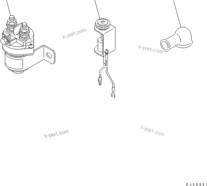 Komatsu parts book diagram for S6D105-1EE S/N 76583-UP: 