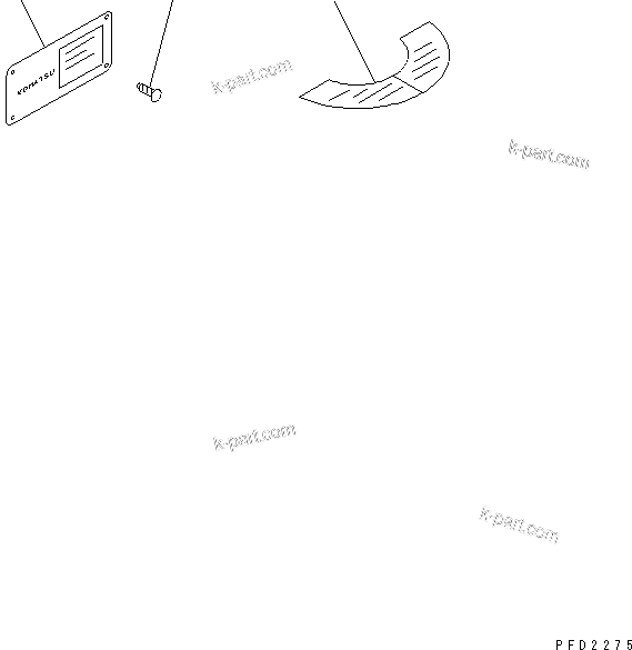 Komatsu parts book diagram for S6D108-1G-6 S/N 10001-UP: NAME PLATE AND CAUTION (ARABIC)(#21371-)