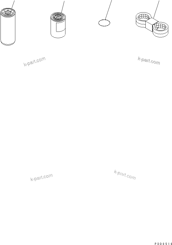 Komatsu parts book diagram for S6D125E-2H S/N 60863-UP: SPARE PARTS(#61659-80454)