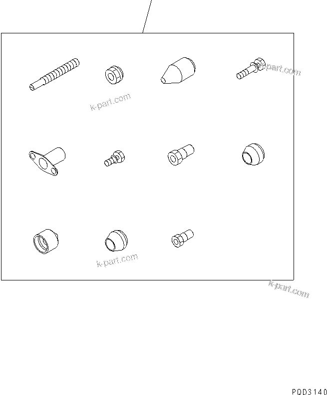 Komatsu parts book diagram for S6D125E-2J-6 S/N 60721-UP: TAMPER PROOF KIT (FOR REGULATION OF EPA)(#66116-)