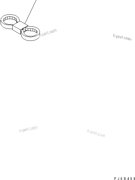 Komatsu parts book diagram for S6D125E-2J-6 S/N 60721-UP: V-BELT (AIR CONDITIONER PUMP)(#81173-)