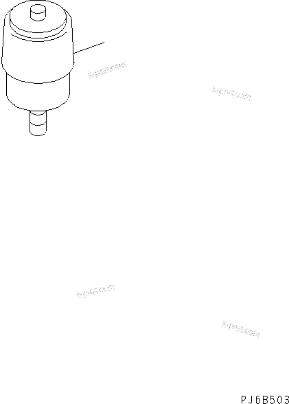 Komatsu parts book diagram for S6D125E-2J-6 S/N 60721-UP: DUST INDICATOR(#81643-)