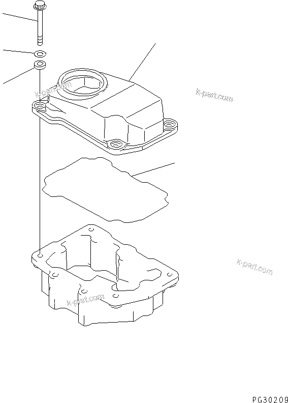 Komatsu parts book diagram for S6D125-1XX-FA S/N 10001-UP: HEAD COVER