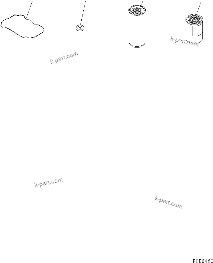 Komatsu parts book diagram for S6D125E-2L S/N 60863-UP: SPARE PARTS(#65504-67546)