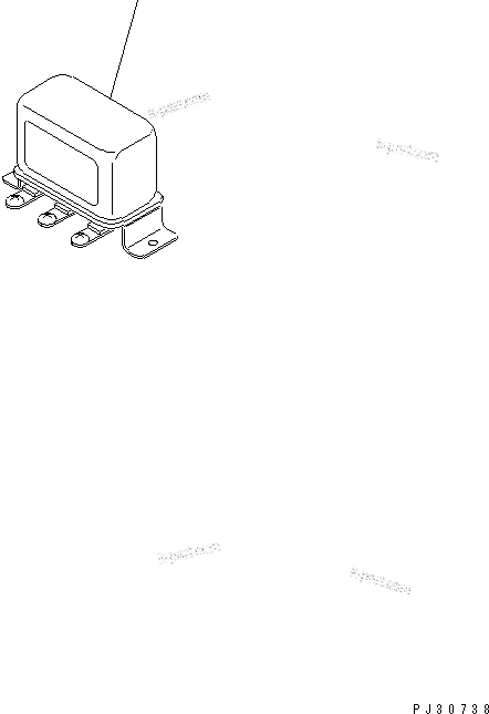 Komatsu parts book diagram for S6D125-1KK S/N 26750-UP: SOLENOID SWITCH