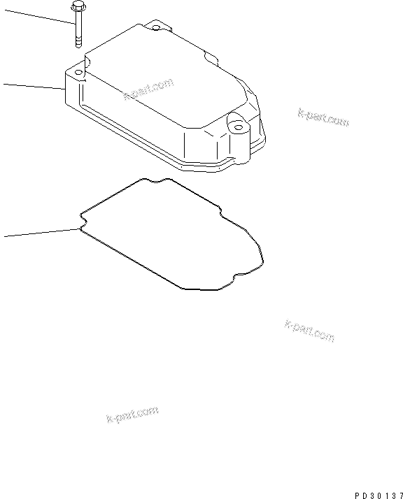 Komatsu parts book diagram for S6D140-1Z S/N 17626-UP: HEAD COVER(#19972-)