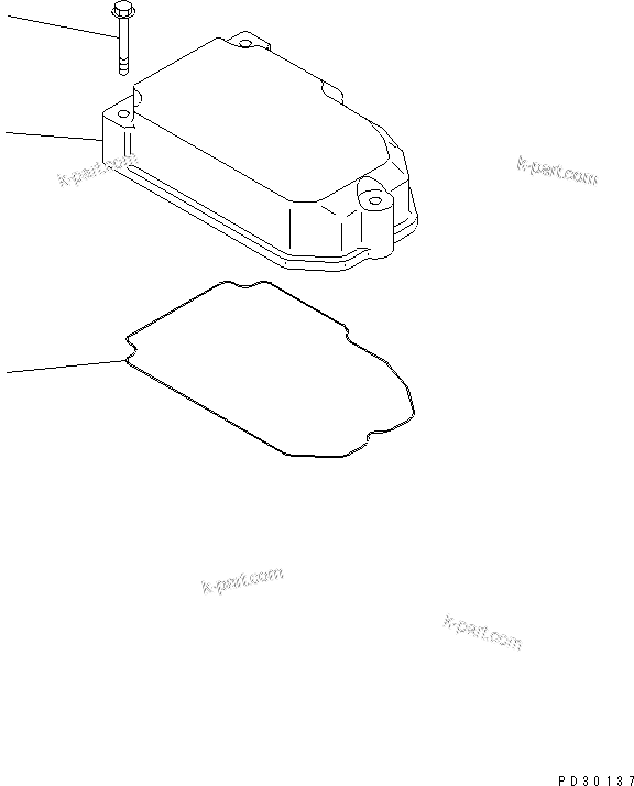 Komatsu parts book diagram for S6D140-1W S/N 17626-UP: HEAD COVER(#19972-)