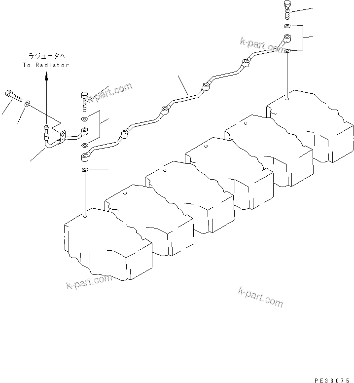 Komatsu parts book diagram for S6D140-1W S/N 17626-UP: AIR VENT(#19972-)
