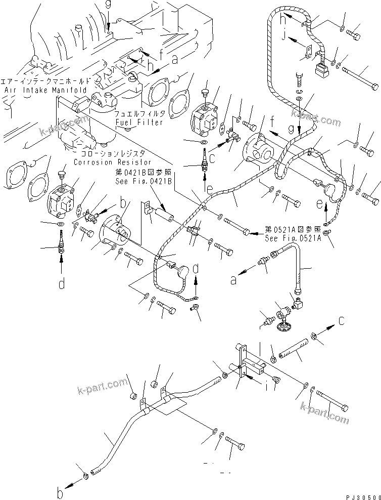 Komatsu parts book diagram for S6D170-1D S/N 10490-UP: AUTO PRIMING SYSTEM(#12958-)