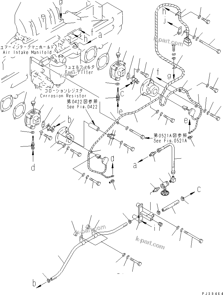 Komatsu parts book diagram for S6D170-1D-R S/N 10490-UP (-50cent. Spec.): AUTO PRIMING SYSTEM