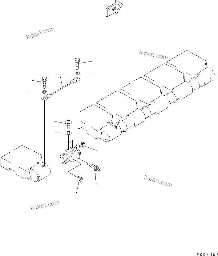 Komatsu parts book diagram for S6D170-1G-W S/N 14674-UP (For Canada / China / Chile / Russia): WATER TEMPERATURE(#15667-)