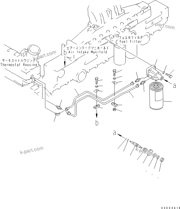 Komatsu parts book diagram for S6D170-1L-6W S/N 10001-UP: CORROSION RESISTOR(#14674-)