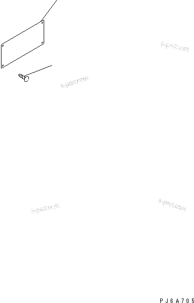 Komatsu parts book diagram for S6D170-1L-6W S/N 10001-UP: NAME PLATE (JAPANESE-ENGLISH)(#20011-)