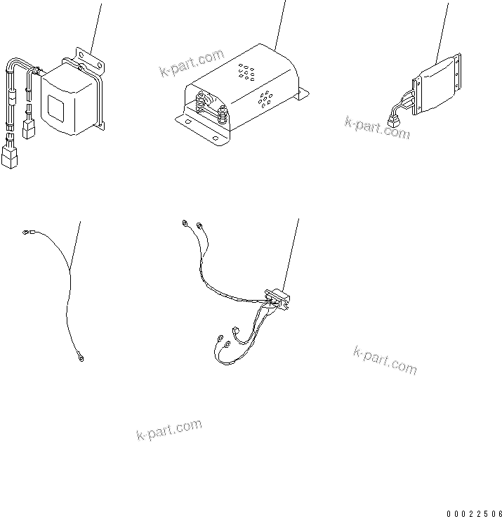 Komatsu parts book diagram for S6D170-1G-6A S/N 10001-UP: AUTO PRIMING SYSTEM (ACCESSORY) (FOR WD600-1)(#15707-20114)
