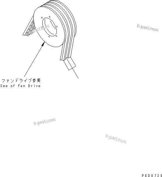 Komatsu parts book diagram for S6D170-1G-6A S/N 10001-UP: FAN BELT (EXCEPT JAPAN)(#15667-)