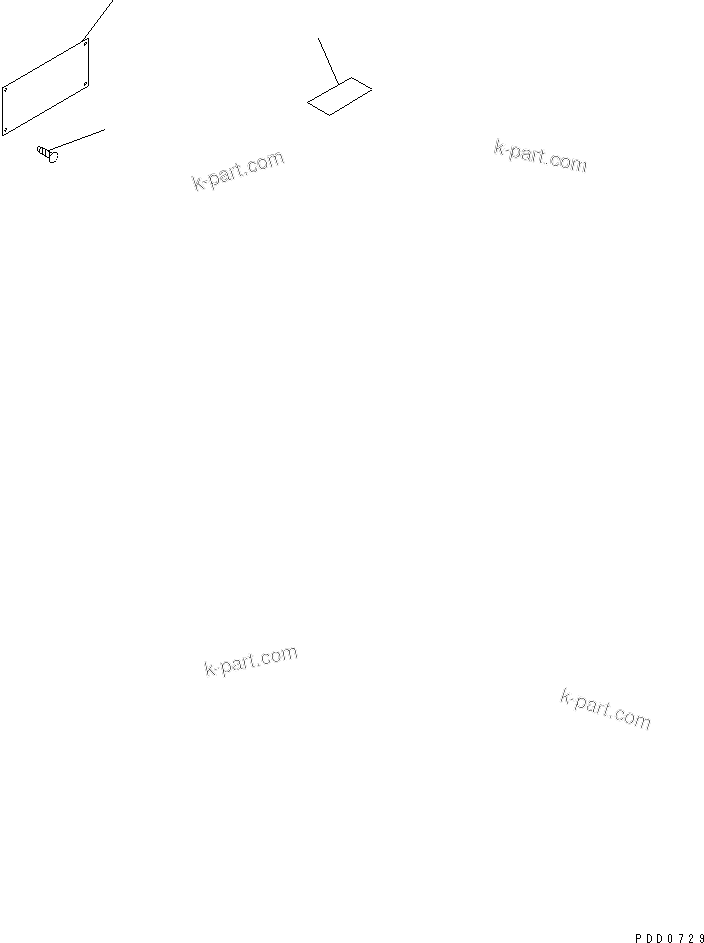 Komatsu parts book diagram for S6D170-1G-6A S/N 10001-UP: NAME PLATE AND CAUTION (SPANISH)(#15667-)