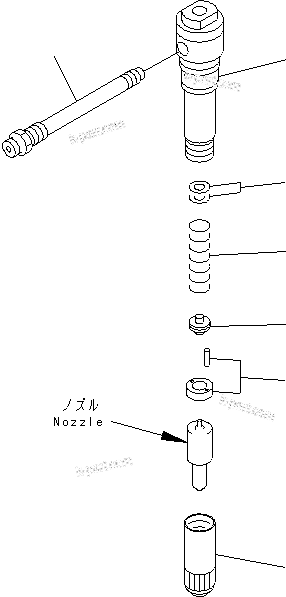 Komatsu parts book diagram for SA12V140-1M S/N 10517-UP: HOLDER (INNER PARTS)