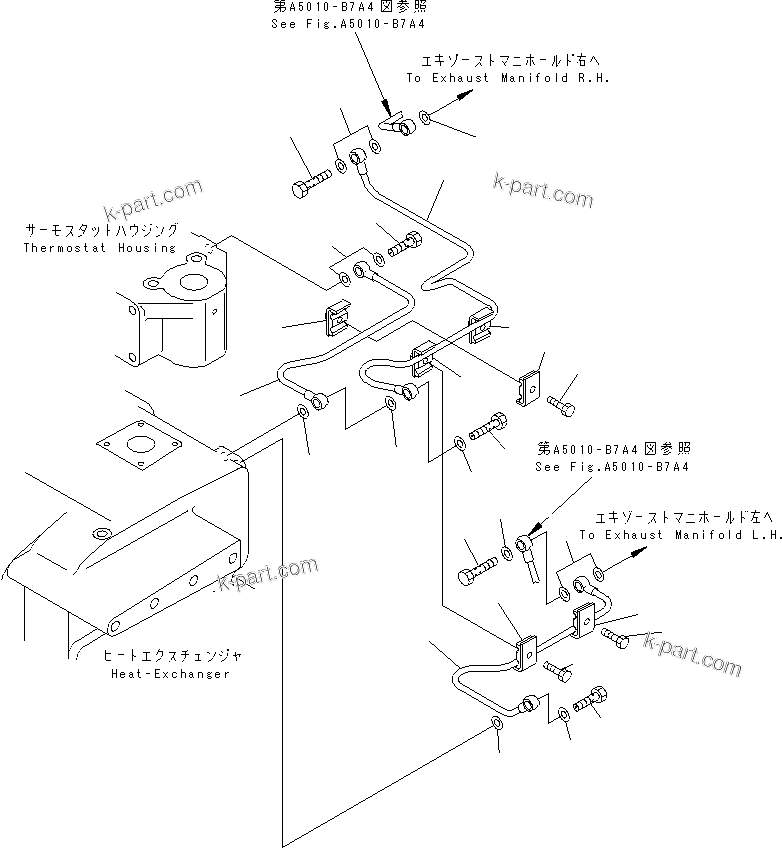 Komatsu parts book diagram for SA12V140-1M S/N 10517-UP: AIR VENT (2/2) (JG SPEC.)