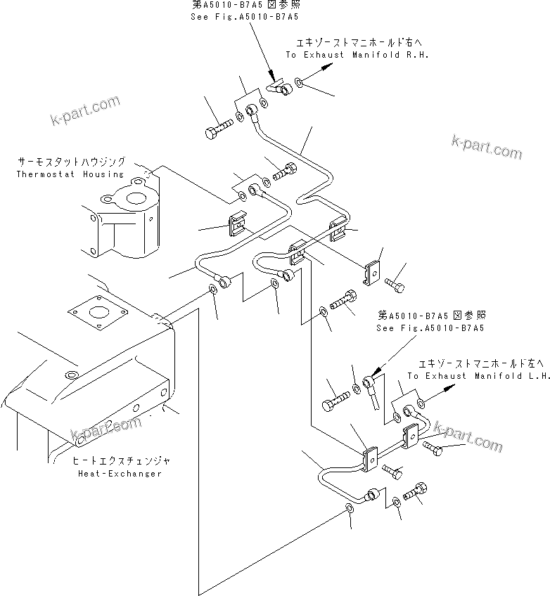 Komatsu parts book diagram for SA12V140-1M S/N 10517-UP: AIR VENT (2/2) (JCI SPEC.)