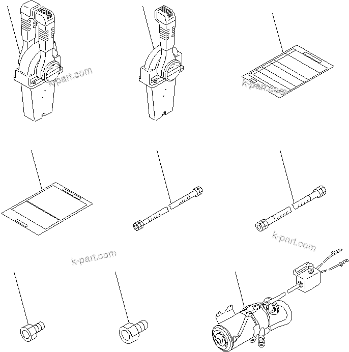 Komatsu parts book diagram for SA12V140-1M S/N 10517-UP: ACCESSORY PARTS