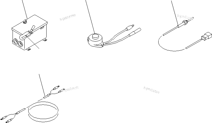 Komatsu parts book diagram for SA12V140-1M S/N 10517-UP: SWITCH AND SENSOR (JG SPEC.)