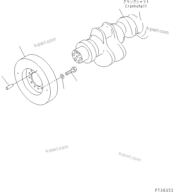 Komatsu parts book diagram for SA12V140-1E-A S/N 10001-UP: DAMPER