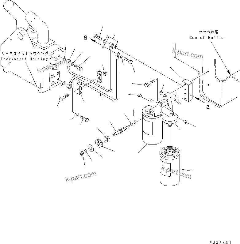 Komatsu parts book diagram for SA12V140-1E-A S/N 10001-UP: CORROSION RESISTOR(#10100-)