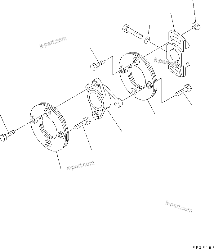 Komatsu parts book diagram for SA12V140-1R-A S/N 10001-UP: FUEL INJECTION PUMP (COUPLING) (L.H.) (INNER PARTS)(#11640-)
