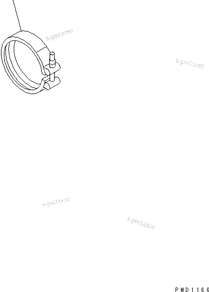 Komatsu parts book diagram for SA6D102E-1B S/N 26200467-UP: EXHAUST CONNECTOR CLAMP