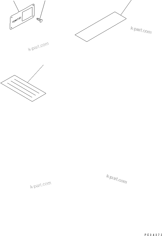 Komatsu parts book diagram for SA6D108-1A-7 S/N 10001-UP: NAME PLATE AND CAUTION (CHINESE)