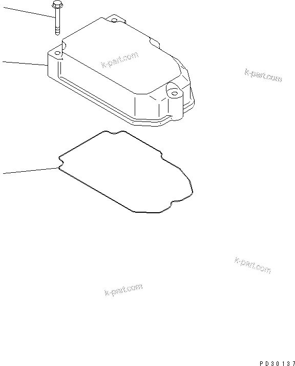 Komatsu parts book diagram for SA6D140-1FF-G S/N 10001-UP: HEAD COVER(#19908-)