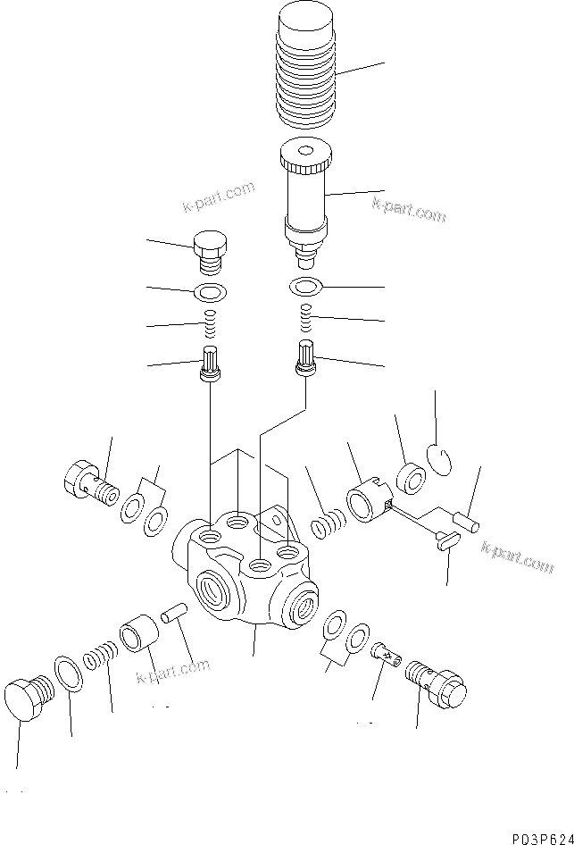 Komatsu parts book diagram for SA6D140-1FF-G S/N 10001-UP: FUEL INJECTION PUMP (COUPLING) (INNER PARTS)(#17983-)