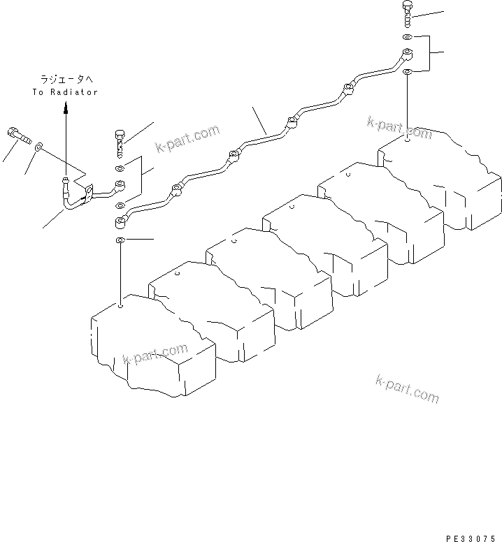 Komatsu parts book diagram for SA6D140-1FF-G S/N 10001-UP: AIR VENT(#25280-)