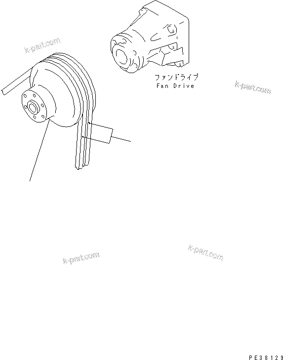 Komatsu parts book diagram for SA6D140-1FF-G S/N 10001-UP: FAN PULLEY (HARDENING PULLEY)(#17983-)
